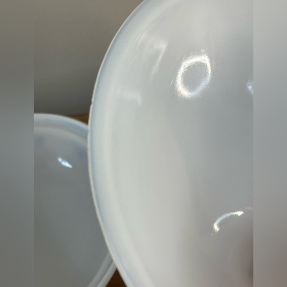 Vintage opalescent milk glass Hen on nest 2 piece possible Westmoreland 4.25” - Picture 7 of 10